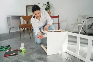 Upcycled home office decor